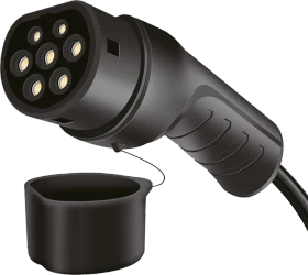 LogiLink E-Auto-Ladekabel, Typ 2, 3-phasig, 32A mit Tasche, 22kW, 7.5m