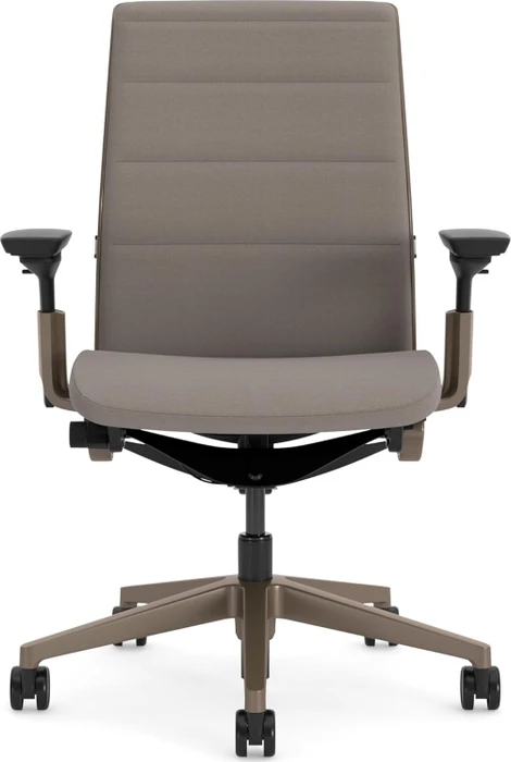Steelcase Think Bürostuhl mit Armlehnen, beige/braun