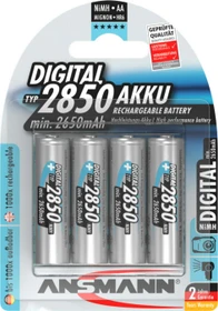 Ansmann Digital NiMH Akku Mignon AA Typ 2850, 4er-Pack