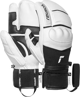 Reusch World Champ Lobster Skihandschuhe weiß/schwarz