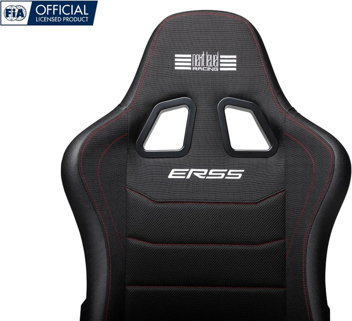 Next Level Racing ERS5 Elite Liegesitz, Fabric & Simaero Mesh Edition, schwarz