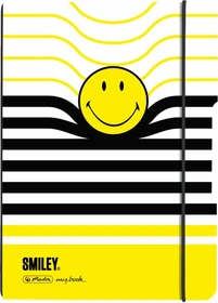 Herlitz my.book flex Notizheft, A5, Lineatur 5, Kunststoff-Cover, Smiley, 40 Blatt