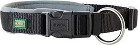 Hunter Neopren Vario Plus Halsung, Hundehalsband, Nylon, mit Neopren gepolstert, 45/2.0cm M, schwarz