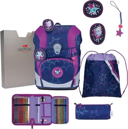 DerDieDas ErgoFlex Dancing Schultaschen-Set, 5-tlg.