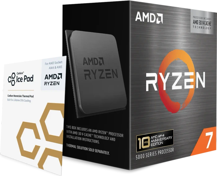 AMD Ryzen 7 5800X3D 10 Years AMD AM4 Anniversary Edition, 8C/16T, 3.40-4.50GHz, boxed ohne Kühler