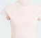 adidas Lounge Ribbed Crop T-Shirt kurzarm sandy pink (Damen) Vorschaubild