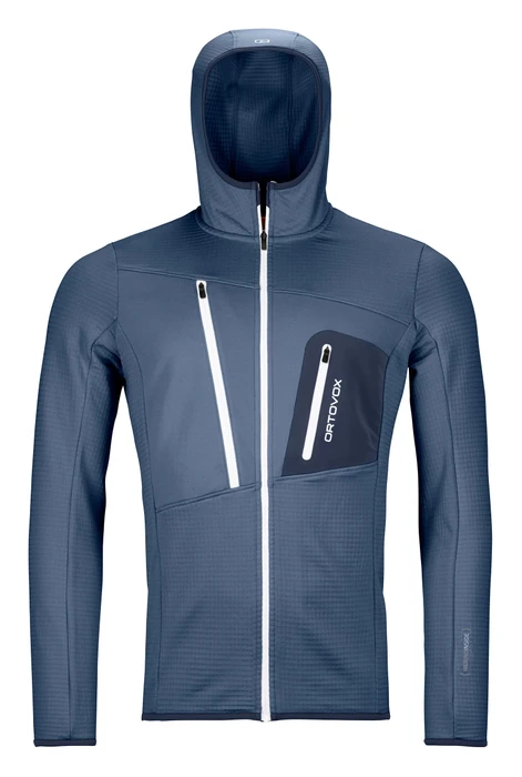 Ortovox Fleece Grid Hoody Funktionsjacke night blue (Herren)