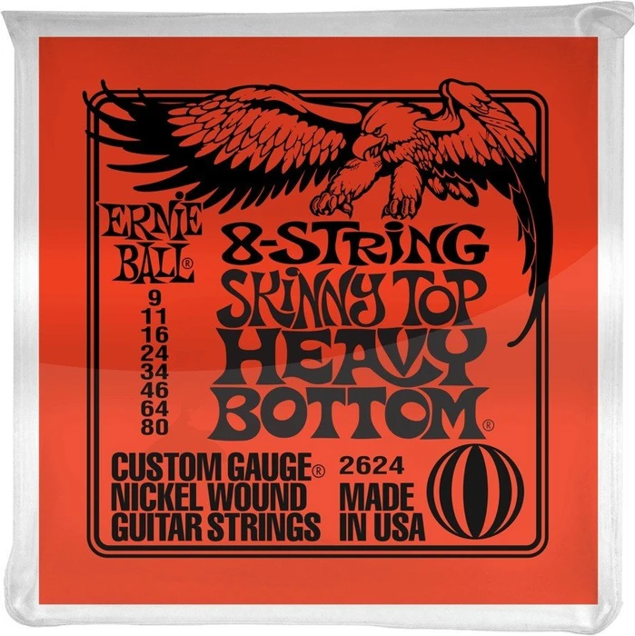 Ernie Ball Nickel Wound Skinny Top Heavy Bottom Slinky 8-String