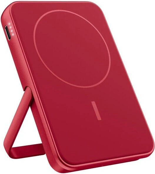 Fresh 'n Rebel Magnetic Wireless Powerbank 5000mAh berry red
