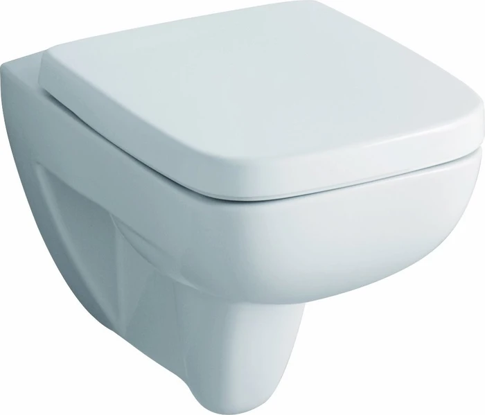 Geberit Renova Plan Wand-WC Tiefspüler, Rimfree weiß/KeraTect