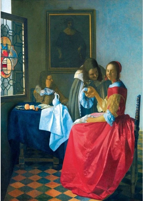 Bluebird Puzzle Vermeer The Girl with the Wine Glass, 1659