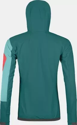 Ortovox Berrino Hooded Funktionsjacke pacific green (Damen)