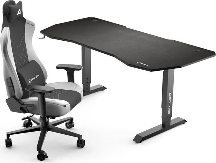 Sharkoon Skiller SGD20 Gaming Desk Schreibtisch 180x85cm schwarz/schwarz