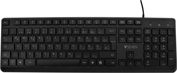 V7 KU350 Pro Tastatur, schwarz, USB, ES