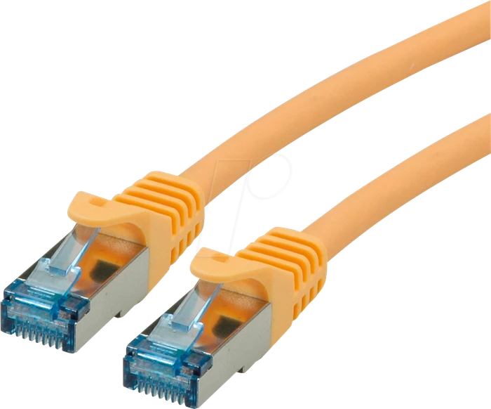 Roline / Secomp GHMT Patchkabel, Cat6a, S/FTP, RJ-45/RJ-45, 15m, gelb
