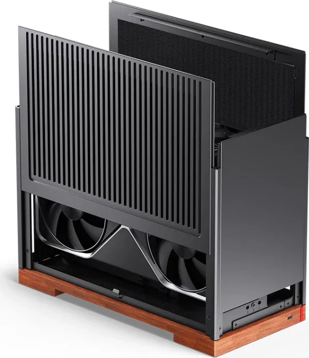 Jonsbo T9 Black, schwarz/braun, PCIe 5.0 Edition, Mini-ITX