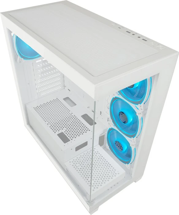 LC-Power Gaming 715W Seamless_Pale_X, weiß, Glasfenster