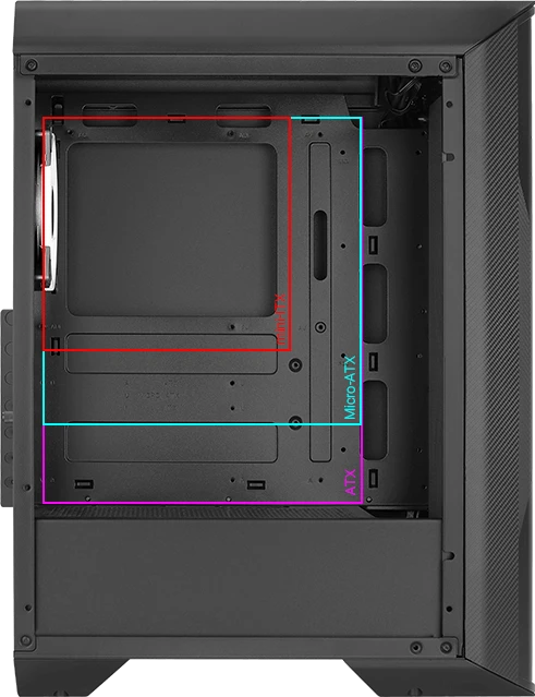 AeroCool Splinter Duo, Glasfenster