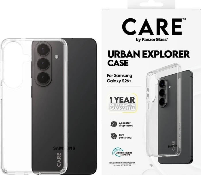 PanzerGlass Care Urban Explorer Case transparent für Samsung Galaxy S26+