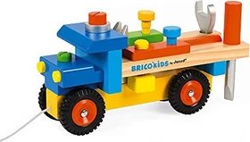 Janod Brico'Kids Werkzeug-LKW zum Zusammenbauen