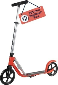 Hudora Big Wheel 205 Scooter mit Kabelschloss pure red