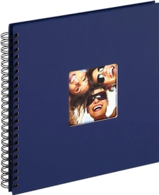 Walther Design Spiralalbum Fun 30x32/50 schwarze Seiten dunkelblau