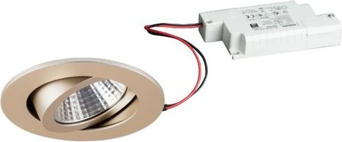 Brumberg SEVEN-R LED Einbauleuchte 3000K rund champagner matt