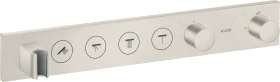 Hansgrohe Axor ShowerSolutions Thermostatmodul Select 600/90 Unterputz für 4 Verbraucher edelstahloptik