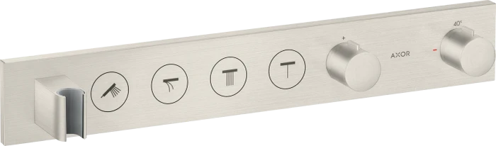 Hansgrohe Axor ShowerSolutions Thermostatmodul Select 600/90 Unterputz für 4 Verbraucher edelstahloptik