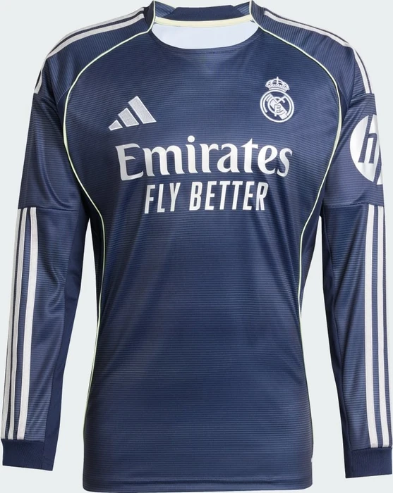 adidas Real Madrid 2025/2026 Auswärtstrikot langarm (Herren)