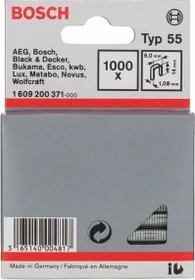 Bosch Professional Typ 55 Tacker-Klammern, 14x6mm, 1000 Stück
