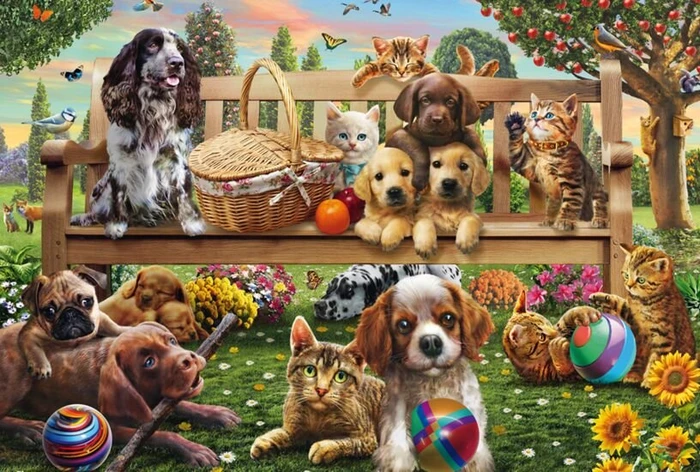 Schmidt Spiele Gartenpicknick für Hund und Katze