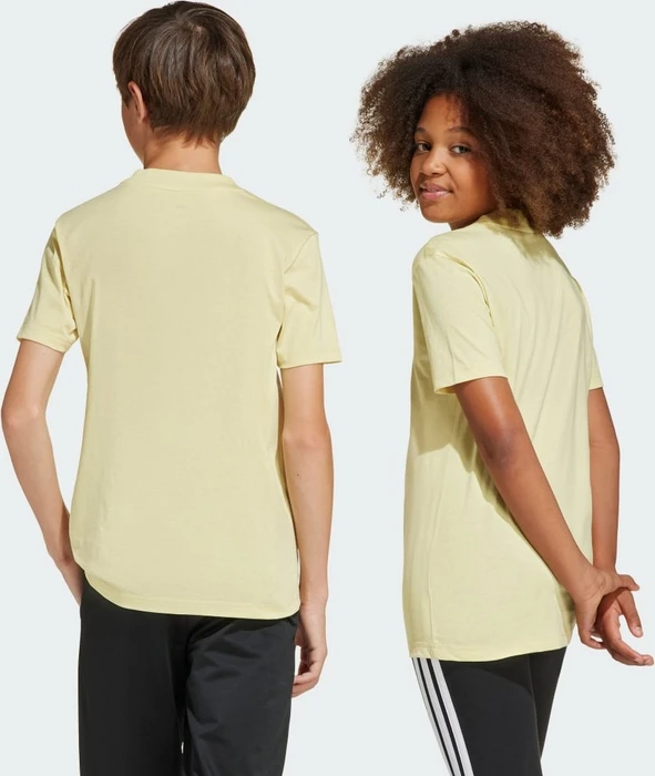 adidas Essentials T-Shirt kurzarm powder yellow/white (Junior)