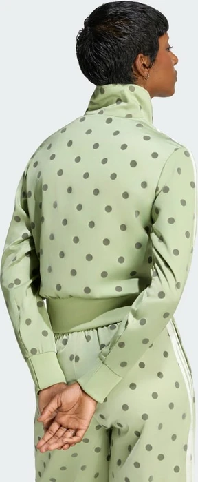 adidas Satin Polka Dots TT Track Top Trainingsjacke magic lime (Damen)