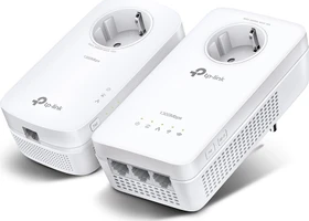 TP-Link AV1300 Gigabit Passthrough Powerline ac Wi-Fi Kit, Powerline/WLAN-Access Point und Powerline-Adapter Set, 2er-Bundle (TL-WPA8631P KIT)