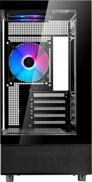 SilverStone Lucid 04, schwarz, Glasfenster
