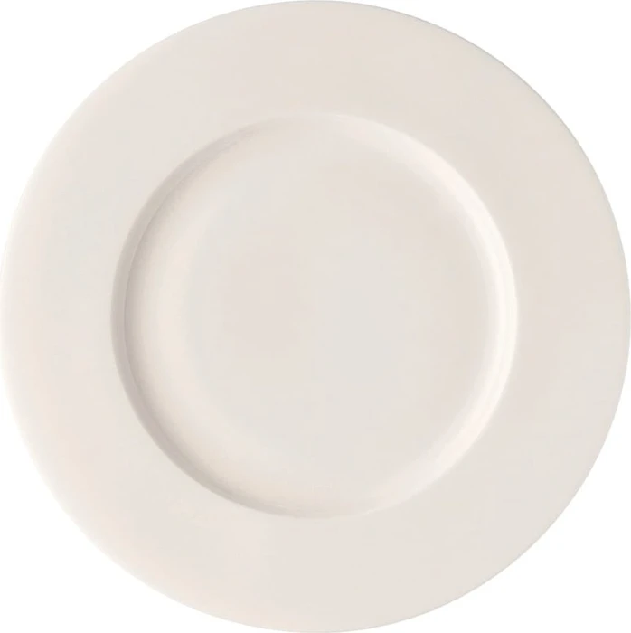 Rosenthal Brillance Bone China Weiss Frühstücksteller mit Fahne 19cm