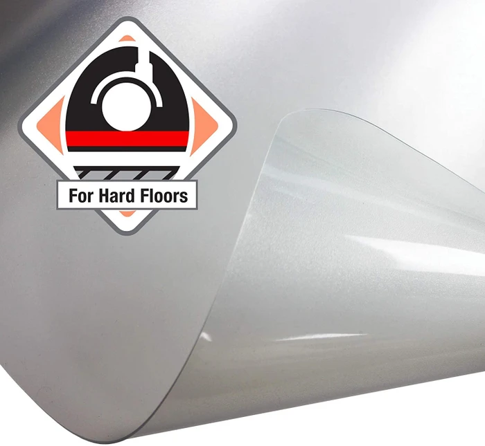 Floortex Cleartex Advantagemat konturierte Bodenschutzmatte für Hartböden, transparent, Vinyl
