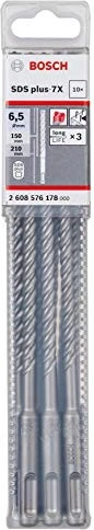 Bosch Professional SDS-plus-7X Hammerbohrer, 6.5x150x215mm, 10 Stück