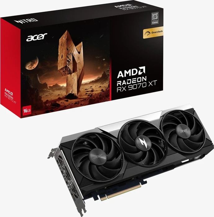 Acer Nitro Radeon RX 9070 XT OC, 16GB GDDR6, HDMI, 3x DP