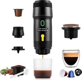 obecilc Portable Espresso Kaffeemaschine schwarz