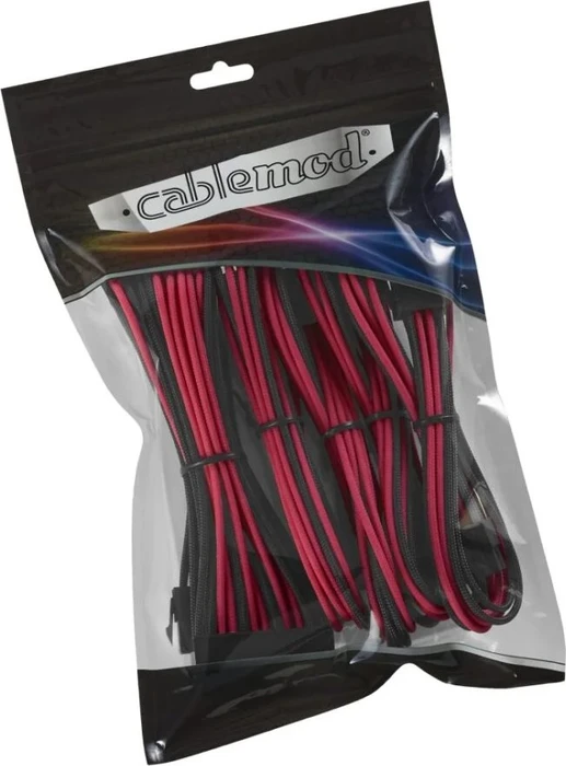CableMod Classic ModMesh Cable Extension Kit, 8+6 Series, schwarz/rot