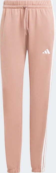 adidas Essentials 3-Streifen French Terry Cuffed Trainingshose lang warm clay/white (Damen)