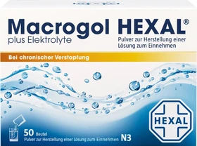 Hexal Macrogol plus Elektrolyte Hexal Pulver Beutel, 50 Stück