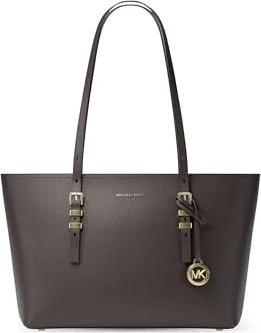 Michael Kors Quinn Medium aus gekrispeltem Leder Shopper chocolate