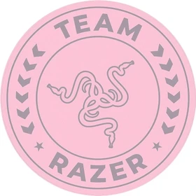 Razer Team Razer Floor Rug Bodenschutzteppich, Quartz Pink, rund