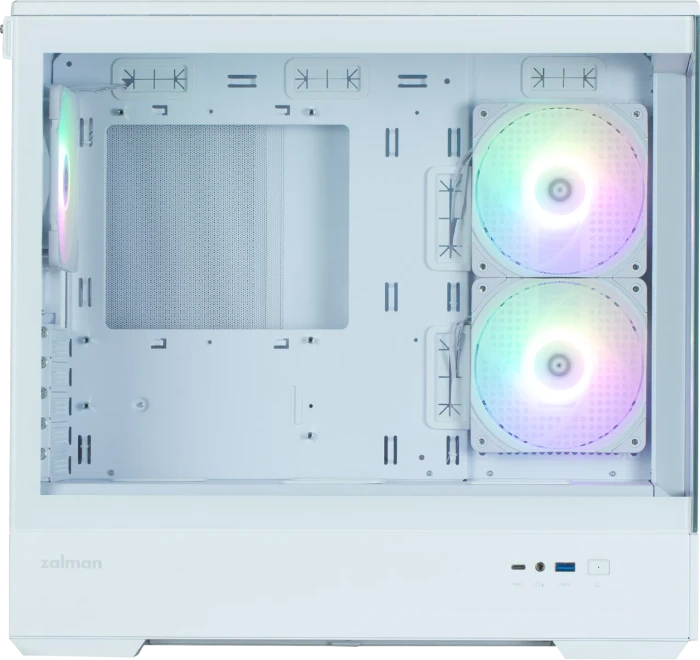 Zalman P30 [V2] White, weiß, Glasfenster
