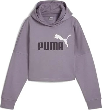Puma Essentials Logo Cropped Hoodie (Junior)