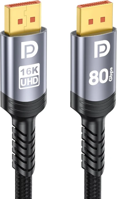 Sniokco DisplayPort 2.1 Kabel schwarz, 4.50m