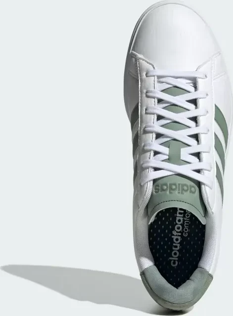 adidas Grand Court 2.0 cloud white/silver grey/olive strata